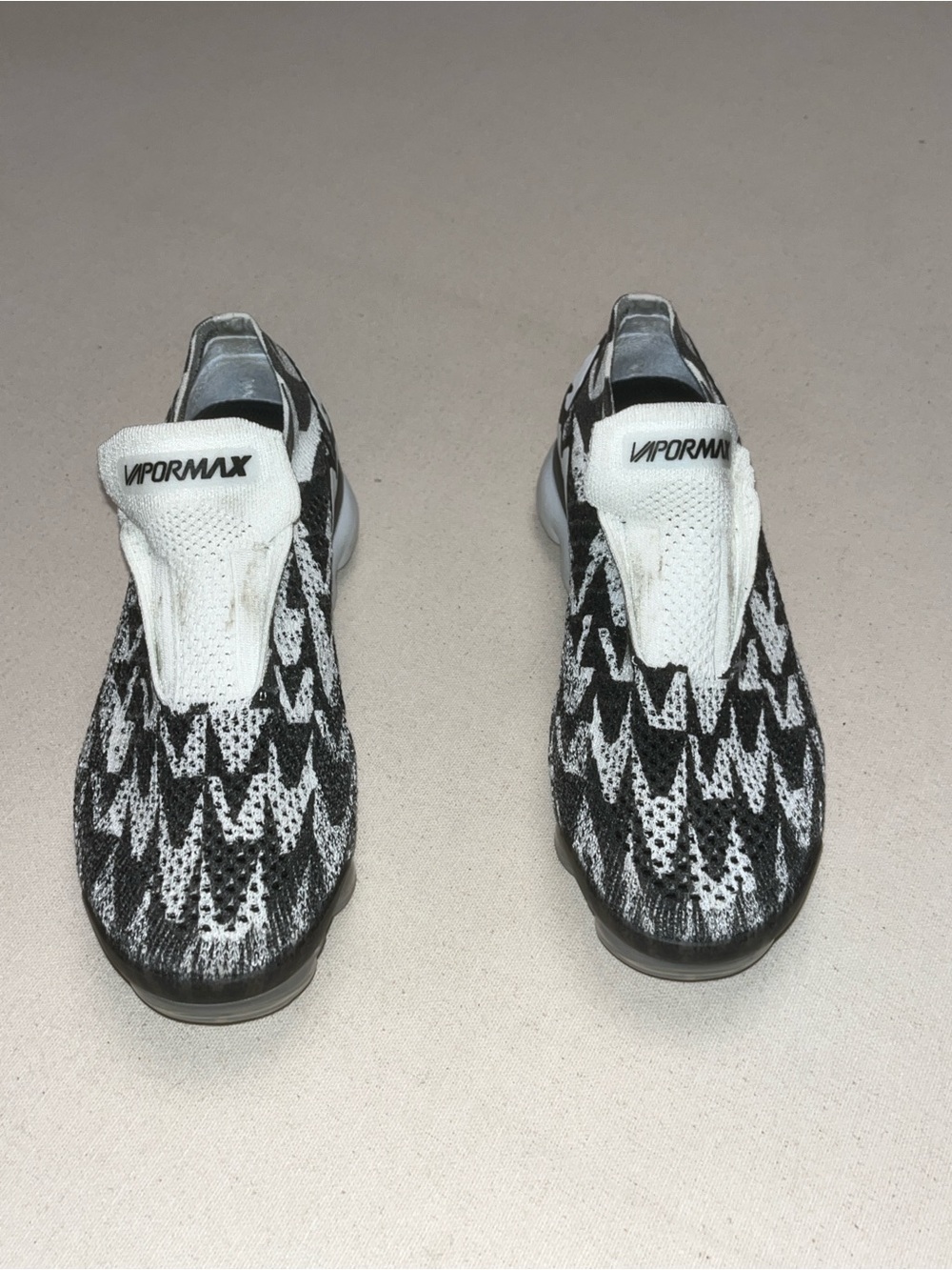 Nike Acronym Vapormax Slip-On Sneakers - Black & White